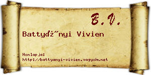Battyányi Vivien névjegykártya